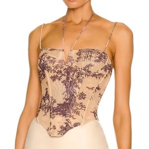 Miaou gold toile aphex corset